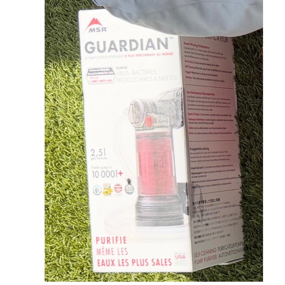 MSR Guardian Pump Water Purifier Unisex OS Black Red UF Membrane 10000L Camping